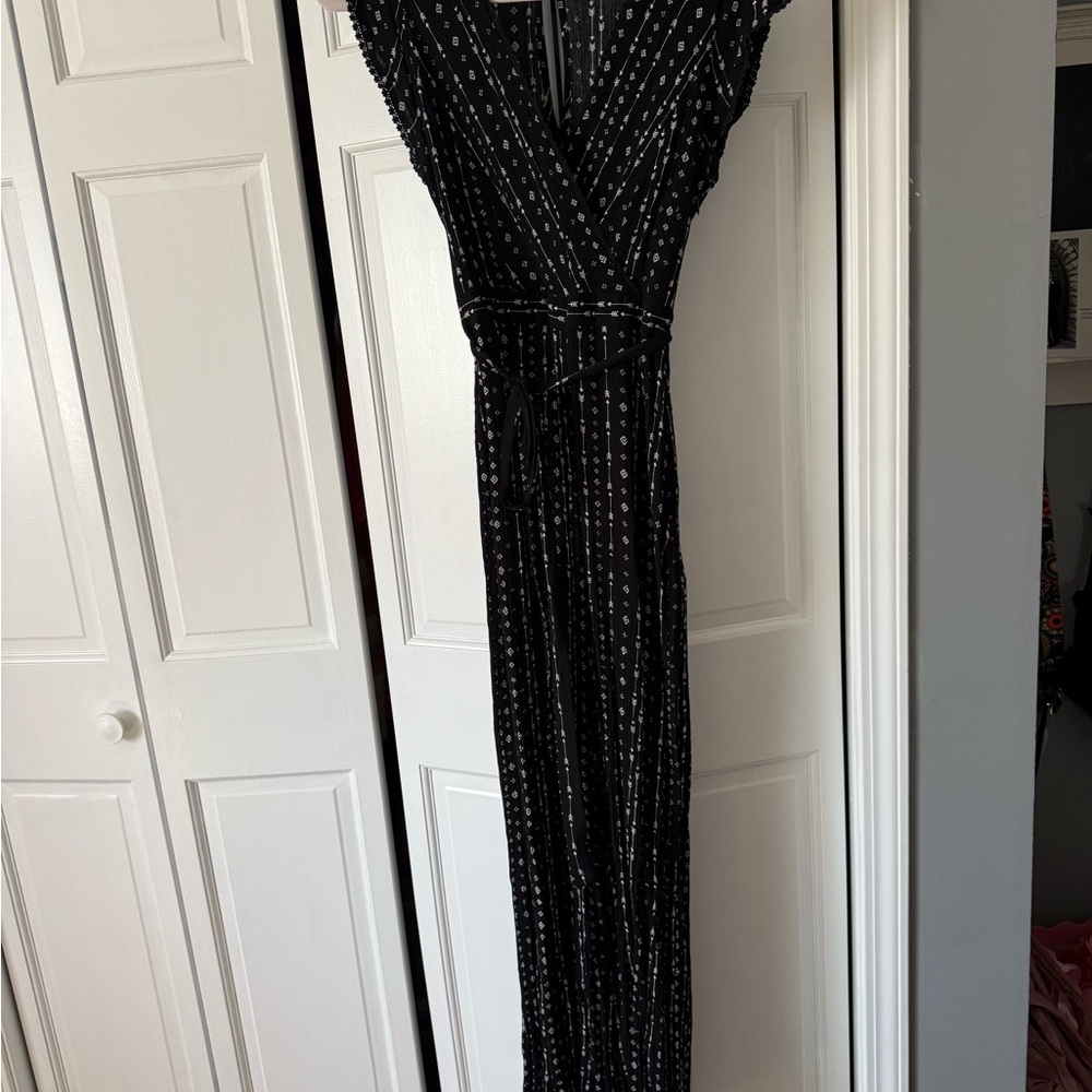 Hem and Thread Black and White Women's jumpsuit